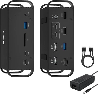New MacBook Pro Docking Station Dual Monitor with 2 HDMI 4K Display, 14 in 2 - Image 1 of 4