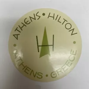 Vtg Athens Hilton Athens Greece Travel Hotel Label - Picture 1 of 2