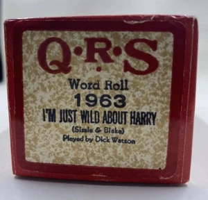 Rollo de palabras para piano QRS 1963 I’m Just Wild About Harry (Sissle & Blake) - Imagen 1 de 6