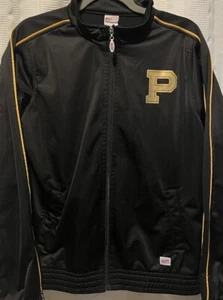 Purdue Boilermakers Satin Jacket Size XL Black Purdue Soffe Jacket - Picture 1 of 18