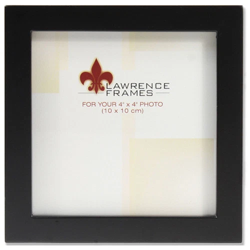 Lawrence Frames 4x4 Black Wood Gallery Collection Picture Frame
