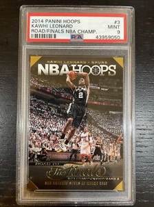 2014-15 Hoops Road to the Finals NBA Championship #3 Kawhi Leonard (PSA 9) - E