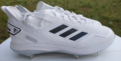 New Adidas Icon 7 BOOST Baseball Metal Cleats WHITE/BLACK  Men's Sz 11 1/2 - Image 1 of 4