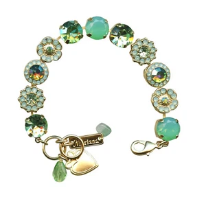 Mariana Bracelet Fab Pacific Opal & Peridot Austrian Crystals My Treasures Coll. - Picture 1 of 3
