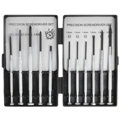 PRECISION SCREWDRIVER SET 11Pc Jeweler Kit Small Screw Driver Mini Alarm Reset - Image 1 of 3