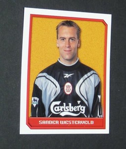 #242 SANDER WESTVELD LIVERPOOL REDS MERLIN'S PREMIER LEAGUE FOOTBALL 1999-2000