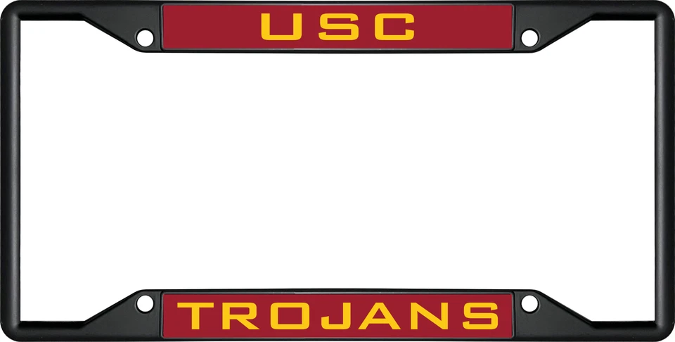 Marco de matrícula negro USC TROJANS Foto 1 de 1