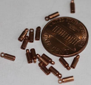 50 End Caps with Loop 6x1.8mm - Picture 1 of 18