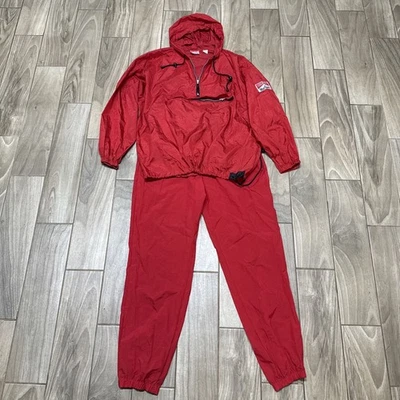 Vintage Marlboro Windbreaker 2pc Set Sz L Pants & Jacket Track Suit - Image 1 of 4