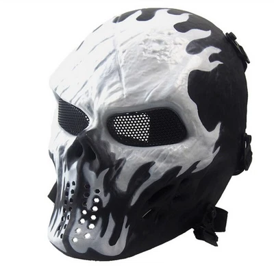 Airsoft Paintball Tactical Full Face Protection Skull Mask Skeleton Army B - Image 1 of 4