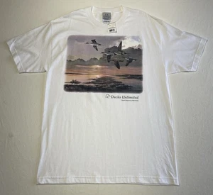 Ducks Unlimited T Shirt Adult L Pintail Passover Wade Butler Art Vintage NEW - Picture 1 of 10