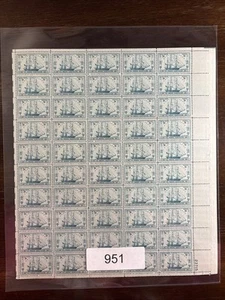 951 US Mint Sheet, 3 cent Frigate Constitution, Mint NH - Picture 1 of 3