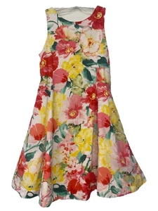 Girls Polo Ralph Lauren Pink Floral Sleeveless Dress Size 6X - Picture 1 of 4