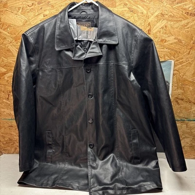 Chaqueta Arizona Jeans Imitación Cuero Para Hombre Talla 3XLT Abrigo Grande y Alto Grunge Motociclista Foto 1 de 4