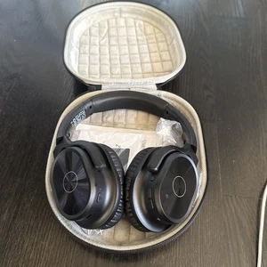 Zihnic PN 9 Black Active Noise Cancelling Bluetooth Over The Ear Headphones Used - Picture 1 of 4