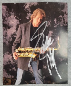 Eddie Money Photo with Sax Autographed Signed Singer Songwriter 8x10 1980's - Picture 1 of 8