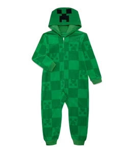 Minecraft Jungen Union Anzug mit Kapuze grün Größe 6/7 Small NEU - Bild 1 von 3