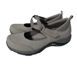 Dansko Primrose Mary Jane Shoes Womens EU 37/US 7 Taupe Gray Waterproof Leather - Picture 1 of 17