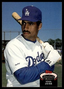 1992 Stadium Club Stan Javier Los Angeles Dodgers #187 - Picture 1 of 2