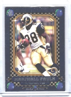 2001 Pacific Crown Royale #20 Marshall Faulk Jewels of the Crown - Image 1 of 2
