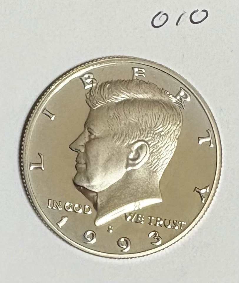 1993 S Proof 90% Silver JFK Half Dollar -010 - Image 1 of 1