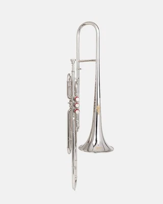 Никелевый клапан тромбон латуни с чехлом, мундштук - гладкий, теплый тон Trumbone - Изображение 1 из 4