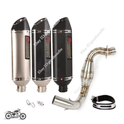 Sistema de escape para BMW G310GS G310R tubo de enlace delantero silenciador DB Killer Foto 1 de 4