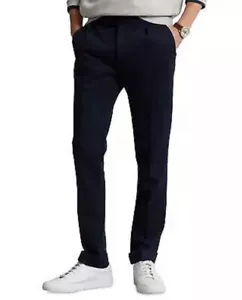 Polo Ralph Lauren Anzug Hose Hose Herren Marineblau Doppelstrick MXX162 Gr. 40/32 - Bild 1 von 7