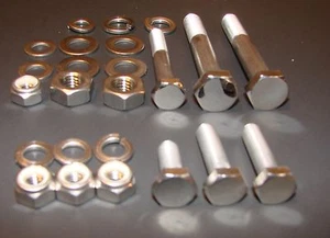 Maico Polished Stainless Motor Mount Bolt Kit 1955-1981 250 400 440 490 - Picture 1 of 1