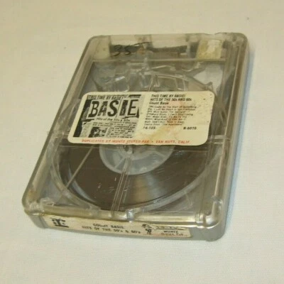 COUNT BASIE Hit's of the 50's 60's Jazz 4 Track Tape Clear Cartridge Reprise  - Image 1 of 4