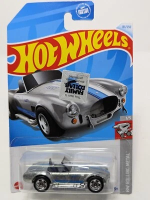 Hot Wheels 2024 Zamac Shelby Cobra 427 S/C #181, Hot Wheels Rolling Metal 1/5 Foto 1 de 2