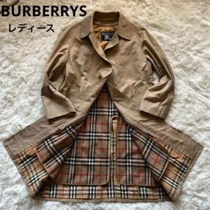 BURBERRYS WR055-931-51 Soutien Collar Coat Nova Check Women Size 2XL Beige JAPAN - Picture 1 of 10