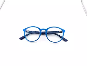 Puma Brille, nur Gestell, PU01070A 002, 50-20-145, Kunststoff, blau, rund - Bild 1 von 14