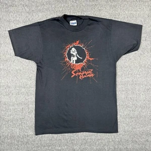 Vintage Somerset Holmes T-Shirt Men’s Large Black Pacific Comics Bruce Jones 80s - Picture 1 of 8