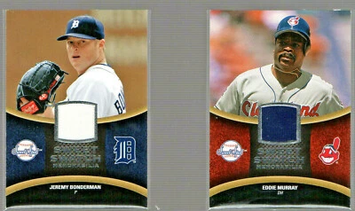 LOTE DE 2 CARTAS JERSEY UD SWEET SPOT SWATCH EDDIE MURRAY JEREMY BONDERMAN Foto 1 de 2