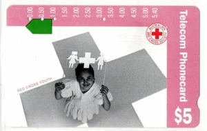 🔥1992 Telecom Red Cross Youth $5 Used🔥 - Picture 1 of 1