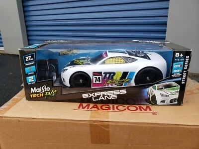 Radio control radiocontrol Maisto Express Lane blanco coche de carreras serie calle 81200 nuevo en caja Foto 1 de 4