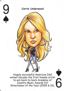 Tarjeta de juego de intercambio único de Carrie Underwood - 1 tarjeta - Imagen 1 de 2