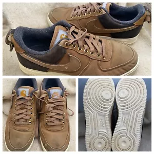 Nike Air Force 1 Low Carhartt WIP Ale Brown AV4113-200 Men’s Size 9 EUR 42.5 - Picture 1 of 19