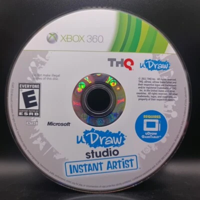 uDraw Studio Instant Artist (Microsoft Xbox 360, 2011) Disc Only MINT U Draw - Image 1 of 2