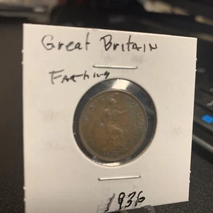 1936 Great Britain Farthing. Nice high grade coin. - Picture 1 of 2