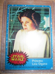 STAR WARS HERITAGE TOPPS PRINCESS LEIA ORGANA 1977 MINT/N/MINT VINTAGE CARD VHTF - Picture 1 of 6