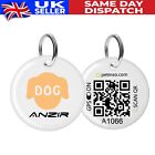Dog ID Tag QR Code Customizable Pet GPS Location eMail Notification Assistance