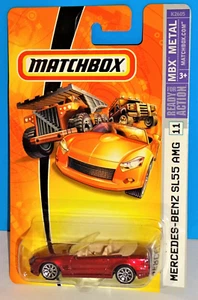 Matchbox 2006 MBX Metal #11 Mercedes-Benz SL55 AMG Mtflk Dark Red - Picture 1 of 2
