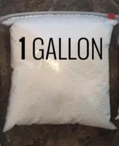 BOLSA DE RELLENO DE FRIJOLES BOLSA DE 1 GALÓN 2-3 MM SUAVE, BLANCA Y BLANDA - Imagen 1 de 5