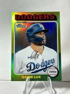 2024 Topps Heritage High, Chrome parallel #178 GAVIN LUX LA Dodgers #/699 - Picture 1 of 2