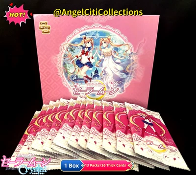Sailor Moon Crystal TCG CCG cartão grosso comercial Booster box 13 pacotes anime doujin - Imagem 1 de 4