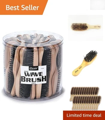 Mini cepillo ondulado a granel - 24 cepillos de cerdas duras para profesionales y uso doméstico Foto 1 de 4
