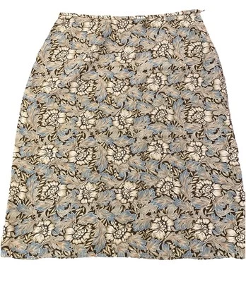 Vintage Charter Club 100% Silk 16 Plus Size Lined Whimsy Floral Knee length - Image 1 of 4