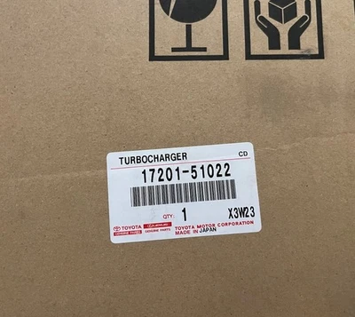 Turbocompresor genuino Toyota Land Cruiser V8 diésel 1VDFTV n.º 1 17201-51022 OEM Foto 1 de 4